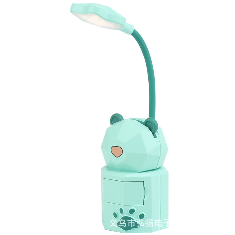 Creative Cartoon Desk Lamp USB Folding Charging Eye Protection LED Lamp Children's Student Dormitory Lamp Bedside Lamp