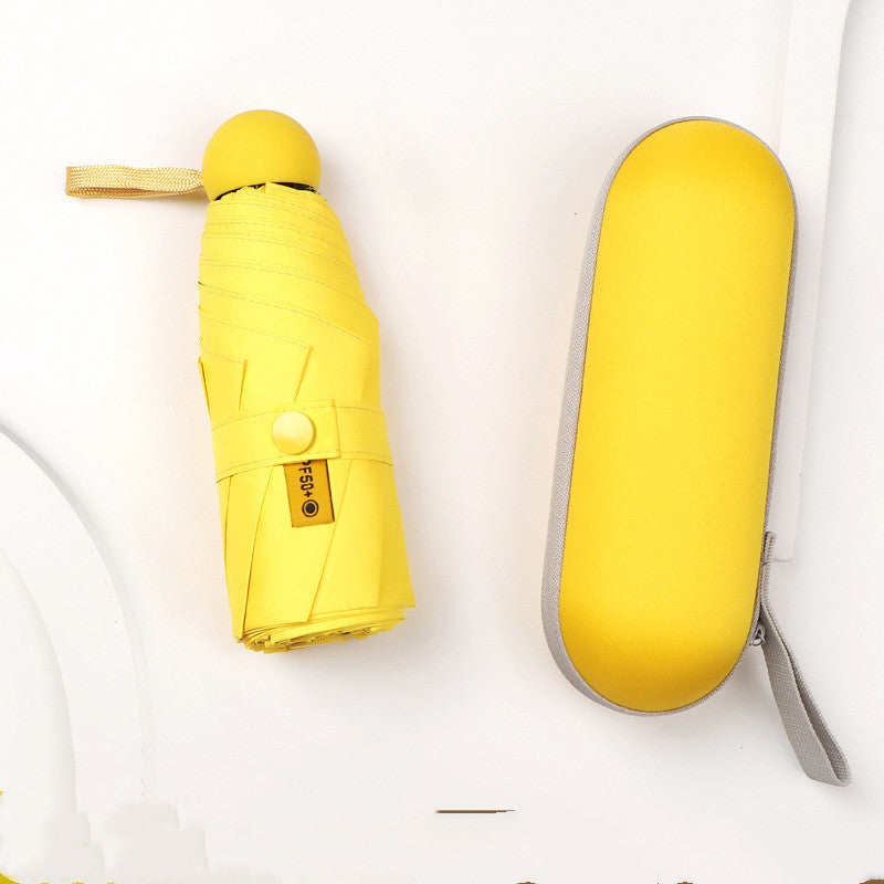 Mini Capsule Umbrella Compact Capsule Umbrella - Portable, Foldable, Suitable for Camping, Travel, Outdoor Travel, Birthday Gifts