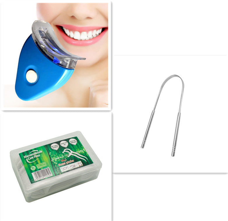 LED Teeth Whitening Kit with Oral Gel Fast Stain Removal