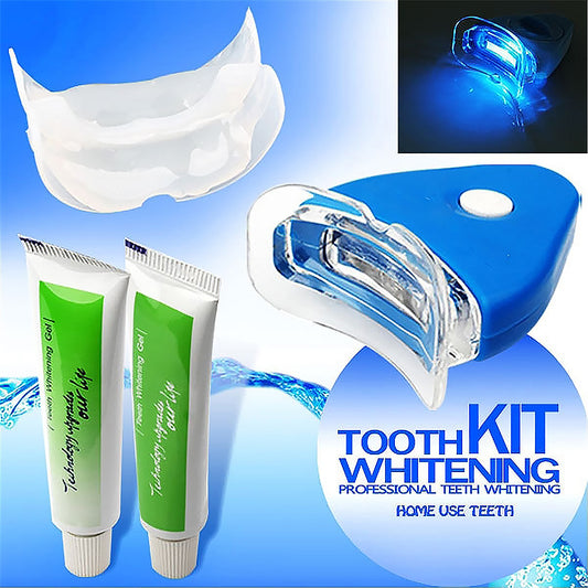 LED Teeth Whitening Kit with Oral Gel Fast Stain Removal