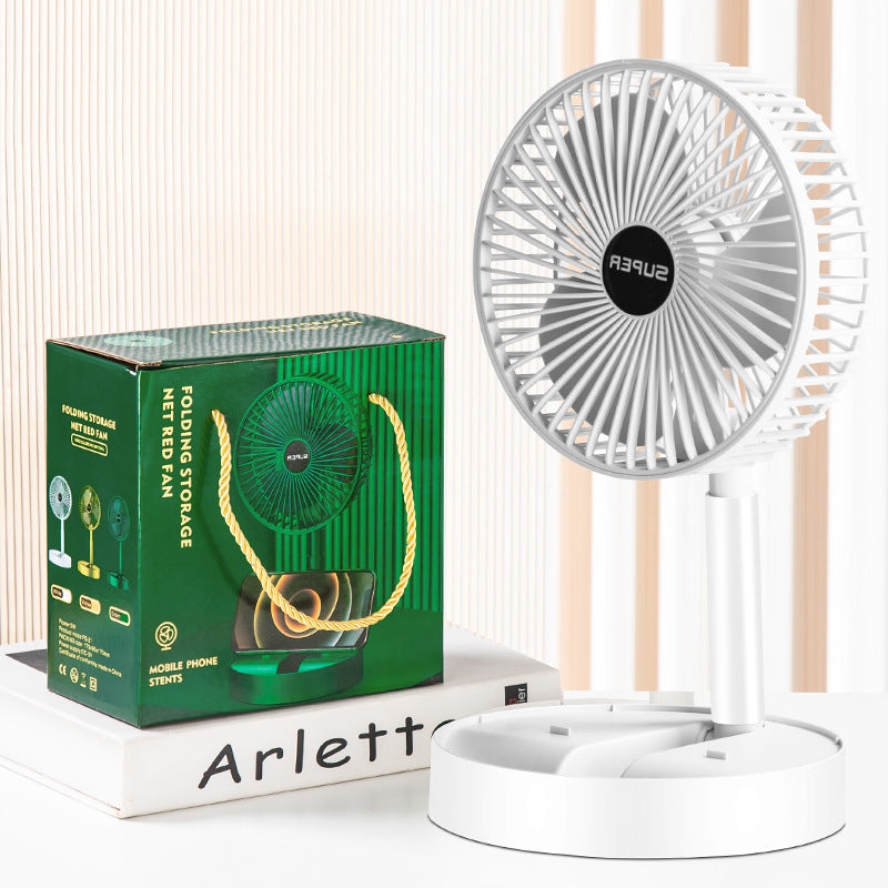 Adjustable Foldable USB Rechargeable Desktop Fan—Wireless, Portable Electric Fan, Suitable for Kitchen, Room, Office, 1200mAh Large-capacity Battery, Long-lasting