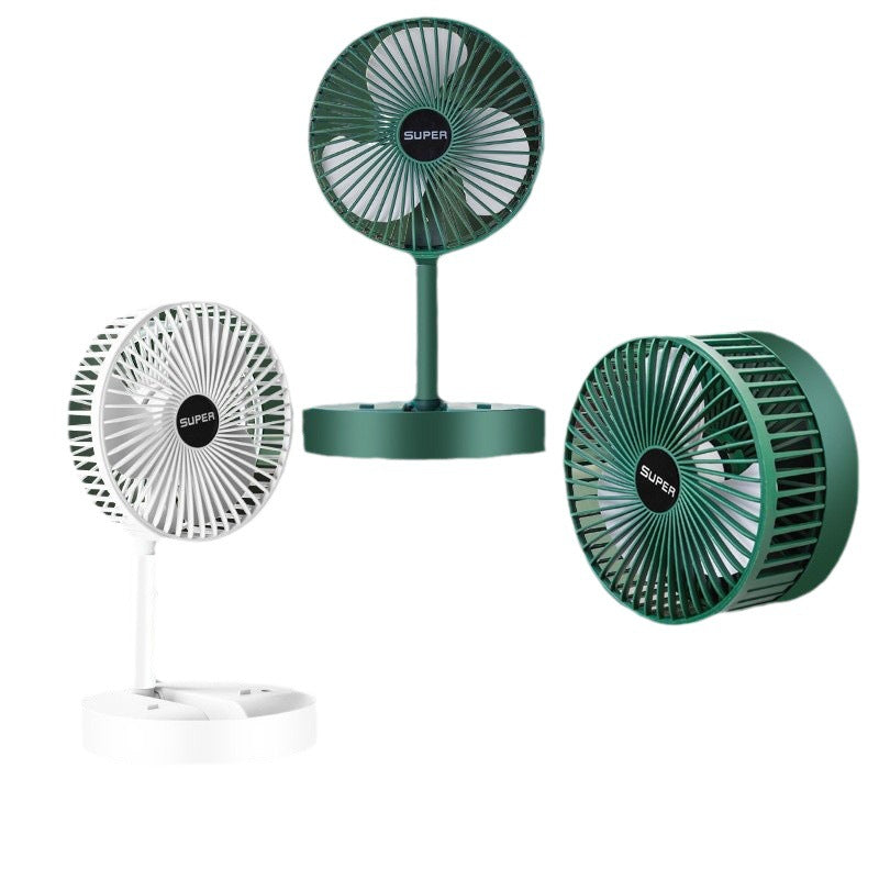 Adjustable Foldable USB Rechargeable Desktop Fan—Wireless, Portable Electric Fan, Suitable for Kitchen, Room, Office, 1200mAh Large-capacity Battery, Long-lasting