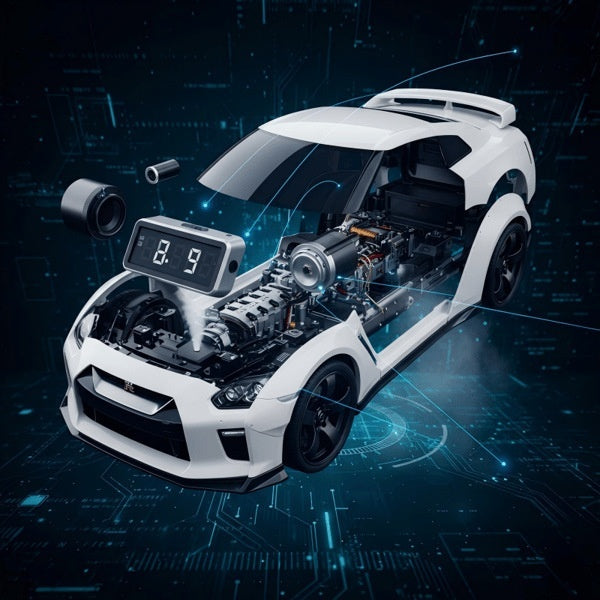 Car Engine Sound Alarm Clock with LED Lights