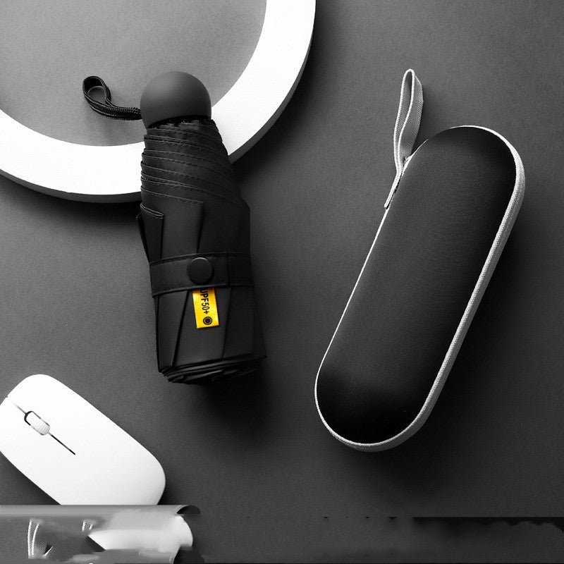 Mini Capsule Umbrella Compact Capsule Umbrella - Portable, Foldable, Suitable for Camping, Travel, Outdoor Travel, Birthday Gifts