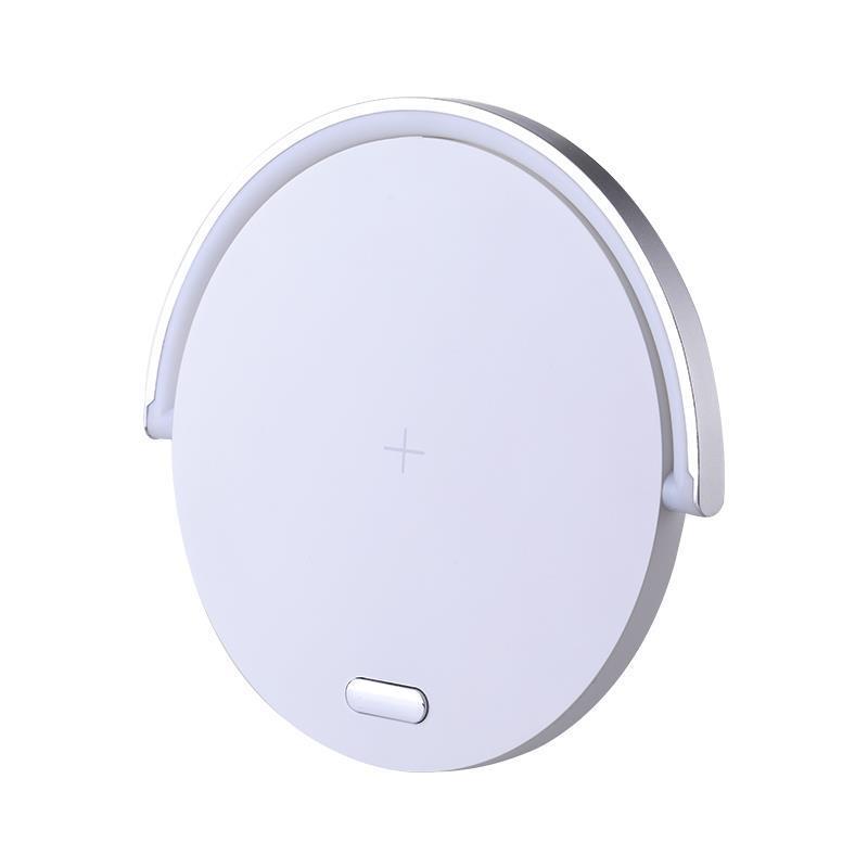 2-in-1 Wireless Charging Station with LED Lamp Fast Charging for iPhone & Android