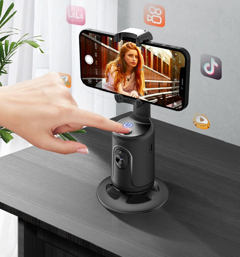 360° Auto Face Tracking Gimbal AI Smart Phone Holder for Video, Vlogging & Live Streaming