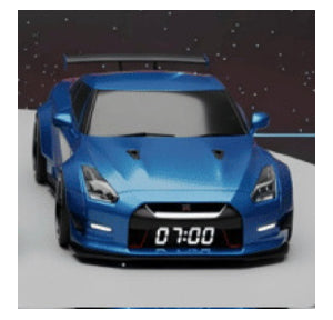 Car Engine Sound Alarm Clock with LED Lights