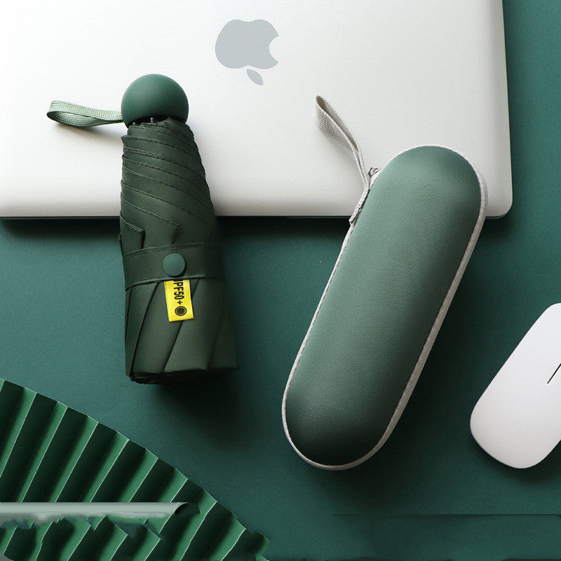 Mini Capsule Umbrella Compact Capsule Umbrella - Portable, Foldable, Suitable for Camping, Travel, Outdoor Travel, Birthday Gifts