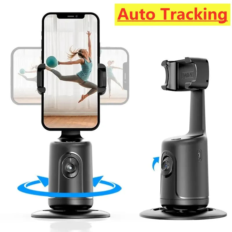 360° Auto Face Tracking Gimbal AI Smart Phone Holder for Video, Vlogging & Live Streaming